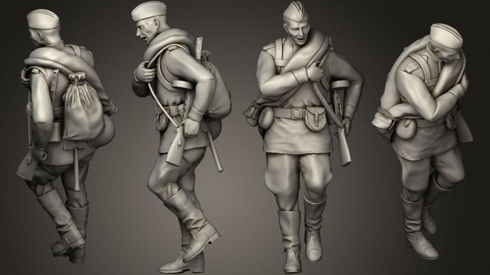 Military figurines (STKW_0556) 3D model for CNC machine